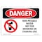 Signmission OSHA Danger Sign, 10" Height, Rigid Plastic, Non-Potable Water Not For Drinking Cooking, Landscape OS-DS-P-1014-L-1503 - alternate 1